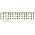 thumbnail image 3 of Ambesonne Botany Fabric by the Yard Upholstery, Succulent Flower Plants Art, 5 Yards, Green White, 3 of 5