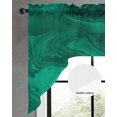 thumbnail image 2 of Green Marble Swag Valances for Windows, Small Curtains Drapes, Modern Farmhouse Gradient Abstract Fluid Art Kitchen Window Curtains Over Sink Window Treatment Valance for Bedroom/Bathroom 56"x36", 2 of 5