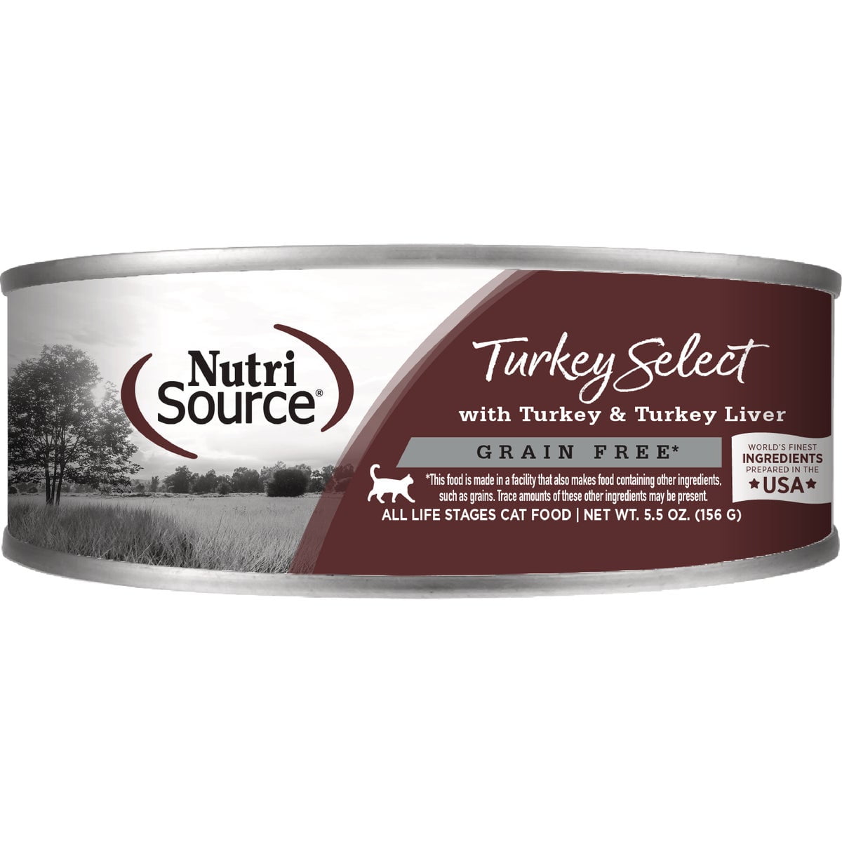 NutriSource Grain Free Wet Cat Food, Cat & Kitten, Turkey and Turkey Liver, 5.5 Ounce (Pack of 12)