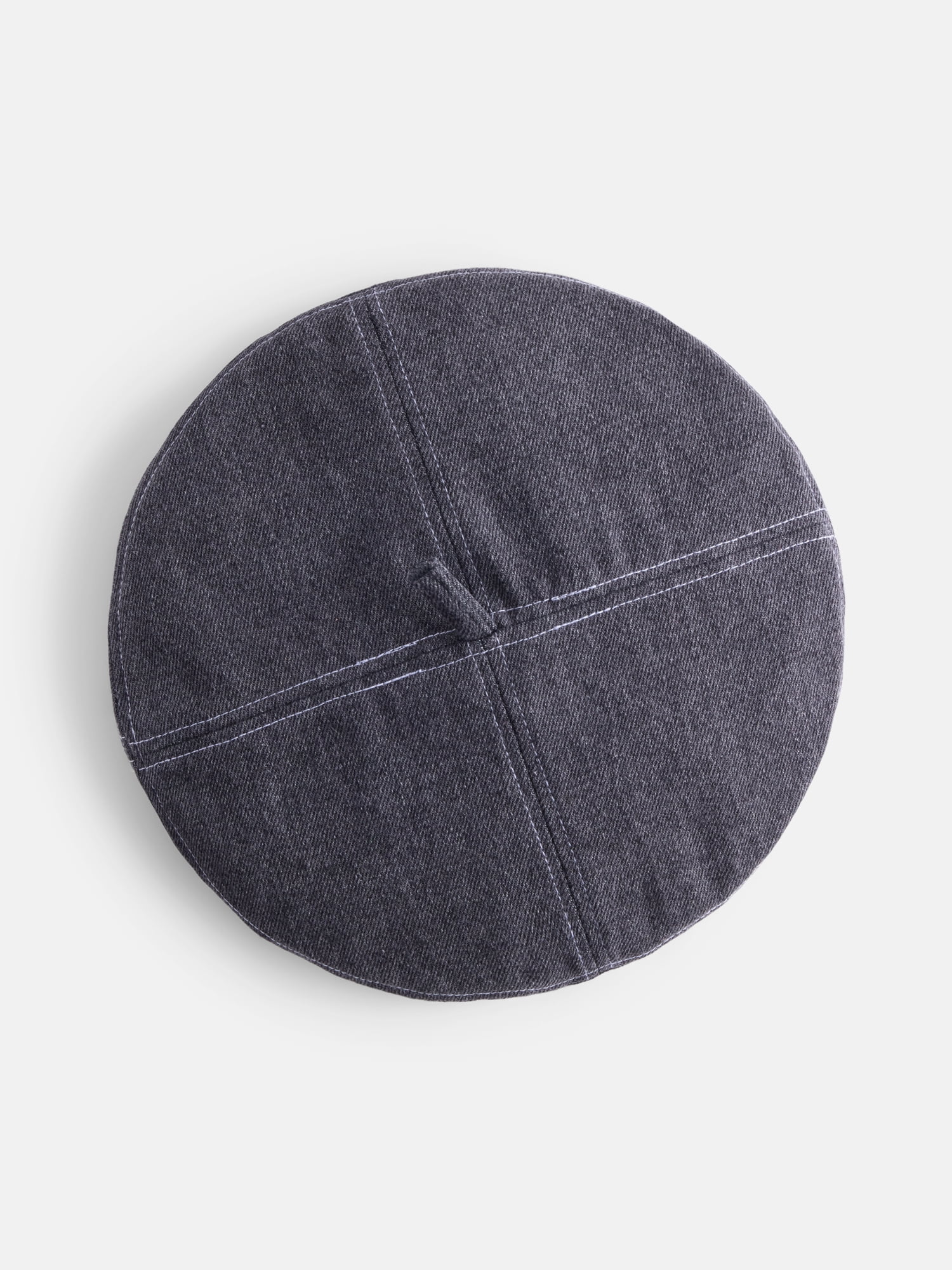 No Boundaries Women's Beret Hat, Grey Denim