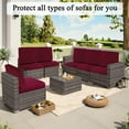 thumbnail image 3 of 10 Pcs Stretch Patio Cushion Covers Outdoor Cushion Covers,for Outdoor Couch Cushion Covers Replacement,Outdoor Sofa Covers Patio Slipcovers Couch Cover,Washable Furniture Cover, 3 of 12