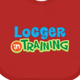 thumbnail image 4 of Inktastic Logger in Training Logging Boys or Girls Baby Bib, 4 of 4