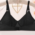 thumbnail image 4 of Mgmyaa Bras for Women Solid Color Back Buckle Thin Style Ventilate Bra Wireless Bras, 4 of 5