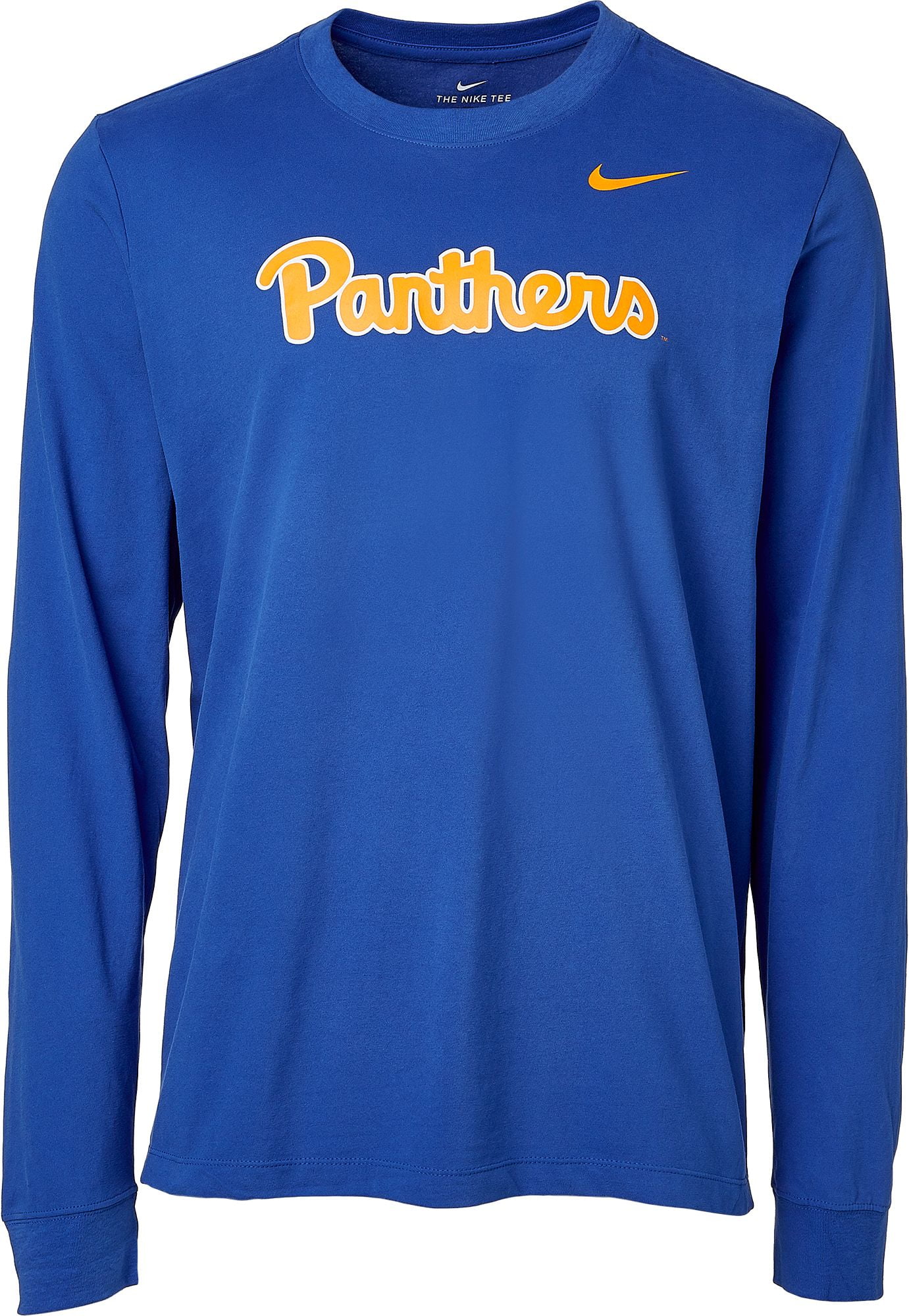 Nike - Nike Men's Pitt Panthers Blue Dri-FIT Logo Long Sleeve T-Shirt ...