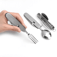 thumbnail image 2 of Multi Tool Portable Picnic Camp Spoon Fold Spork fork Flatware Tableware Knife Cutlery Bottle Can Opener Multitool Outdoor, 2 of 5