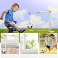thumbnail image 2 of Indoor Outdoor Children Mini Football Soccer Goal Post Net Set with Ball Pump Kids Football Sport Toy, 2 of 4