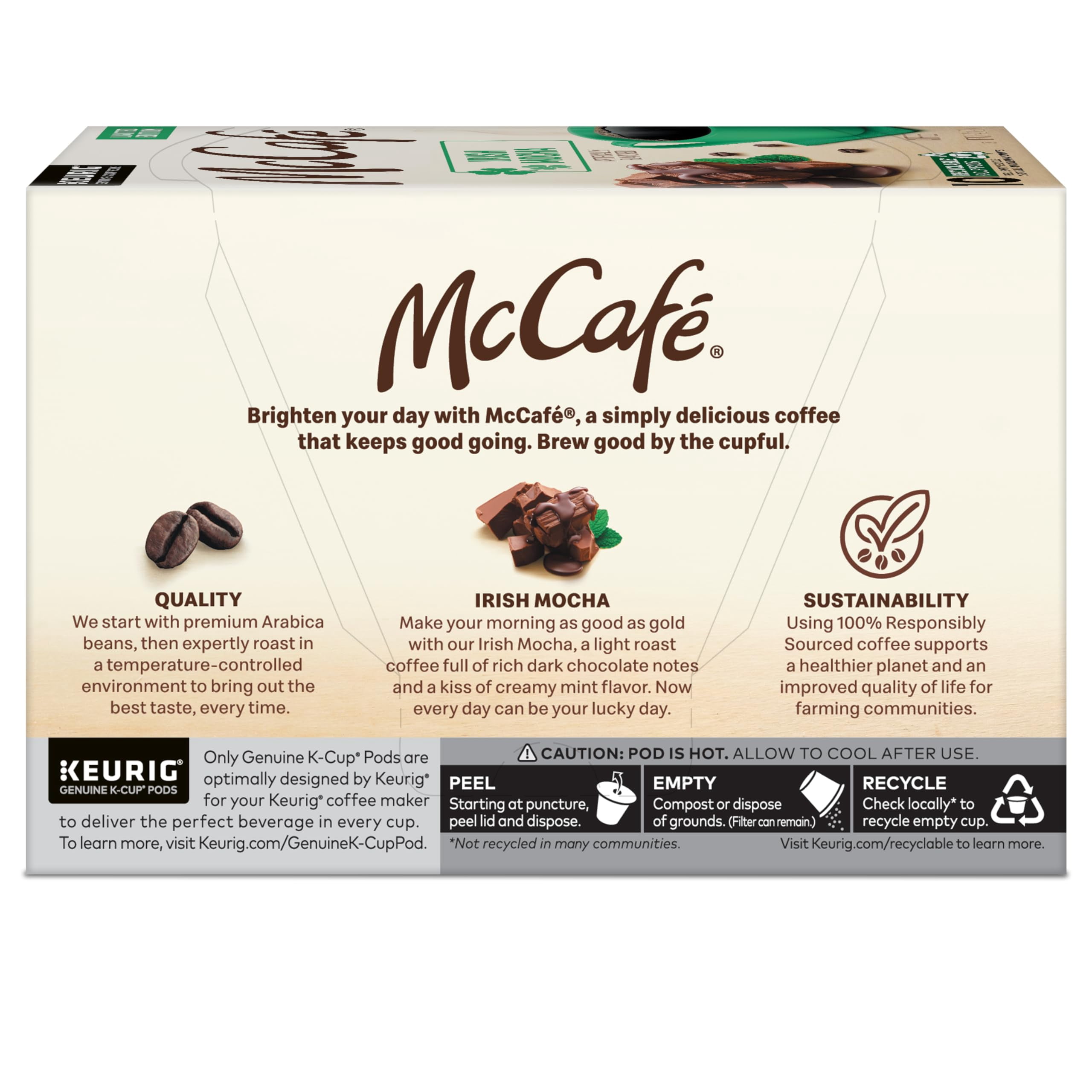 Mccafe Irish Mocha Coffee, Single-Serve Keurig K-Cup Pods, 60 Count (Pack Of 2).