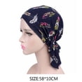 thumbnail image 2 of Chapeau Chimio Foulard Imprimé Femme Coton Turban Musulman Extensible Perte de Cheveux Baotou Attaché Couvre-Chef, 2 of 4