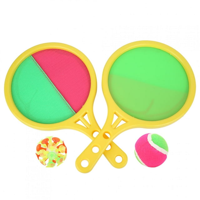 Juego de raquetas para atrapar pelotas, raquetas de palo para niños, raquetas y pelotas, juego de pelotas para lanzar y atrapar, muy recomendable