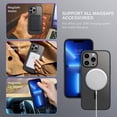 thumbnail image 4 of Design for iPhone 13 Pro Max  Case with Invisible Stand [Compatible with Magsafe], Full Body Cover Slim Shockproof Protective Phone Case for Apple iPhone 13 Pro Max 6.7", Black, 4 of 9