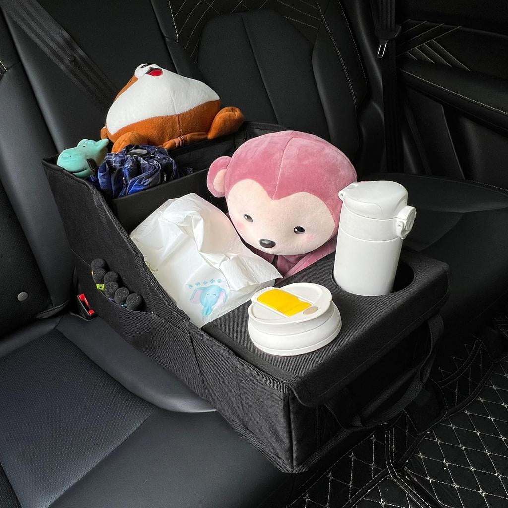 Giaone Car Travel Organizers For Kids Snacks Toy Cup Holders Honeycomb Reinforced