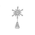 thumbnail image 1 of Christmas Metal Beaded Snowflake Tree Topper, 1 of 3