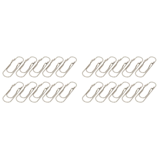 20 Pcs Porte-Trombones en Métal, Trombones Multicolores en Acier Inoxydable pour Bureau, Table et Journal