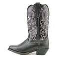 thumbnail image 5 of Justin Western Boots Womens Leather Stampede Deercow Black L2554, 5 of 5