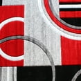 thumbnail image 6 of Flash Furniture Audra Round Contemporary Grey, Black, Red or Area Rug, 8' x 8', 6 of 7