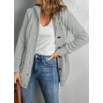 Eytino Hooded Cardigan Sweaters for Women Long Sleeve Button Down Knit