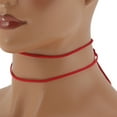 thumbnail image 2 of Ofertas Únicas 1 Pc Collar ajustable Simple Patrón de lazo atado Pulsera envolvente roja, 2 of 6