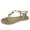 Gold, variant on Dressy T-Strap Flat Thong Sandals for Women Comfort Roman Gladiator Casual Summer Beach Flip Flop Shoes with Adjustable Back Ankle Strap