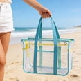 thumbnail image 4 of Ohmyroo Transparent PVC Beach Tote Waterproof Shoulder Bag For Travel Gym Pool Essentials Assorted Colors 14 Inch, 4 of 6