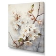 thumbnail image 2 of Designart "Simplistic Taupe Cherry Blossom III" Cherry Blossom Wall Art Living Room, 2 of 7