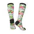thumbnail image 5 of Lsque Tropical Flamingo Printed Crew Socks Men's Women's LightWeight Thin Casual Calf Socks ,Knee High Socks,Cotton Socks, 5 of 9