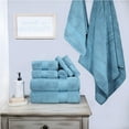 thumbnail image 2 of BNM Turkish Cotton Heavyweight 9 Piece Towel Set, Denim Blue, 2 of 5