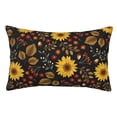 thumbnail image 1 of Fotbe Fall Sunflowers Leaves Funda de Almohada Decorativa Estilo Occidental, Lujo en Algodón, Fundas para Almohadas King, Cojín Estampado para Decoración del Hogar-16"x24", 1 of 6