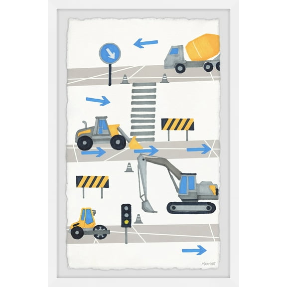Marmont Hill Roadbuilding Machines Framed Wall Art