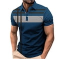 thumbnail image 2 of Fnnxeal Mens Polo Shirts Casual Golf Collared Short Sleeve Print Summer Multicolor Polo Shirts for Men Size 2XL, 2 of 5