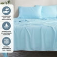 thumbnail image 5 of Superior Modal From Beechwood Lightweight Sheet Set, Full, Light Blue, 5 of 9