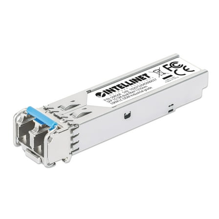 Intellinet Industrial Gigabit Fiber SFP Optical Transceiver Module | 1000Base-LX (LC) Single-Mode Port, 10 km (6.2 mi.) | -40 - 167°F, DDM | Equivalent to the Cisco GLC-LH-SM | NDAA-compliant