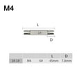 thumbnail image 1 of BTOER 1pc -M22 Broken Tap Extractor Damaged Screw Tap Extractor Double-ended Tap Screw Tap Remover Tool Wrench Drill Bit Power Tool, 1 of 7