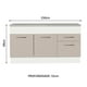 thumbnail image 2 of Mueble de Cocina Para Tarja 150 cm 2 Puertas y 2 Cajones Con Tablero Blanco Crema Agata Madesa, 2 of 5