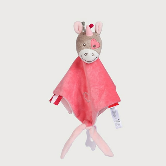 Juguete reconfortante suave,Toalla calmante para bebés Toalla calmante para bebés roja Juguete reconfortante Solución innovadora