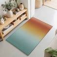 thumbnail image 2 of Entryway Rug 2'x3', Orange Yellow Green Ombre Kitchen Runner Rugs Non-Slip Carpet Mats, Modern Art Aesthetics Abstract Bedside Rugs Runners Washable Floor Carpet for Bathroom Laundry Room, 2 of 8