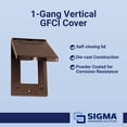 thumbnail image 2 of Placa de pared Sigma Engineered Solutions 14248BR, cubierta GFCI en bronce, 2 of 3