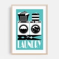 thumbnail image 2 of Retro Laundry Sign - Turquoise, Black and White - Digital Art Modern Art Pop Art Abstract Typography Humor Unframed Wall Art Print 20 x 30 inches, 2 of 69