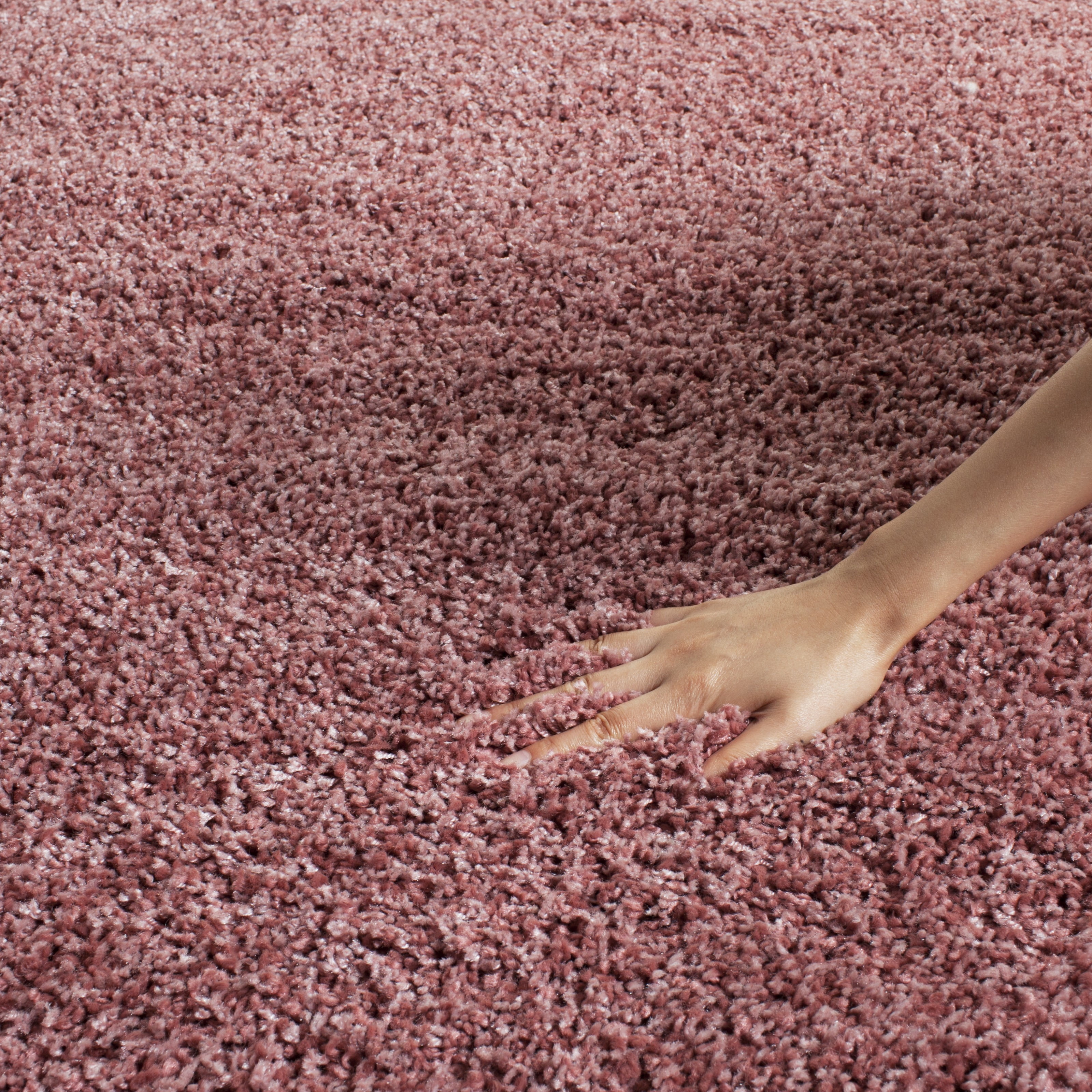 SAFAVIEH California Plush Solid Shag Runner Rug, Rose, 2'3" x 13' - Modern Design, Rose, Non-Shedding & Easy Cleaning, Ultra Plush Thick Pile, Ideal for Living Room, Bedroom, Entryway, Hallway