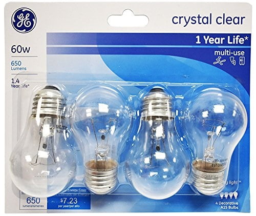 Ge Crystal Clear 60 Watt A15 12 Pack - Ge Crystal Clear 60 Watt Ceiling Fan Light Bulbs Ge Crystal Clear 60 Watt A15 12 Pack - Ge Crystal Clear 60 Watt Ceiling Fan Light Bulbs