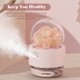 thumbnail image 4 of Humidificador de piedra de sal de cristal Luz de noche blanca cálida Humidificador de niebla de 300 Abody Blanco, 4 of 7