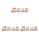 thumbnail image 4 of Decoración de tren de Navidad Wosthever 3Conjunto madera Blanco, 4 of 6