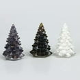 thumbnail image 4 of HOOUN 1PC Natural Quartz Crystal Tumbled Resin Christmas Tree Decoration Reiki Healing-Colorful Seashell+Red Sequins, 4 of 5