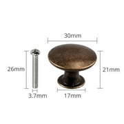 AFQH 12 Pcs Vintage Antique Bronze Knobs Handle Pulls Round Knobs for Cabinet Drawer Kitchen Bathroom Cupboard Home Office Furniture,Cabinet Door Bathroom knobs Hardware