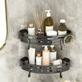 thumbnail image 3 of Tyidzon Bathroom Corner Shelf, Corner Shower Caddy with Hooks, No Drilling Bathroom Corner Organizers and Storage, Removable Waterproof Shower Shelf Bathroom Decor, 3 of 6