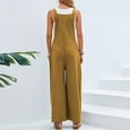 thumbnail image 6 of Rompers for Women 2025 Strap Solid Playsuit Button Long for Summer, 6 of 8