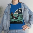 thumbnail image 3 of Astronaut Fishing on The Moon Outer Space. T-Shirt, 3 of 4