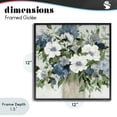 thumbnail image 4 of Stupell Industries Farmhouse White & Grey Blossoms Black Framed Giclee Art, 12 x 12, by Carol Robinson, 4 of 8