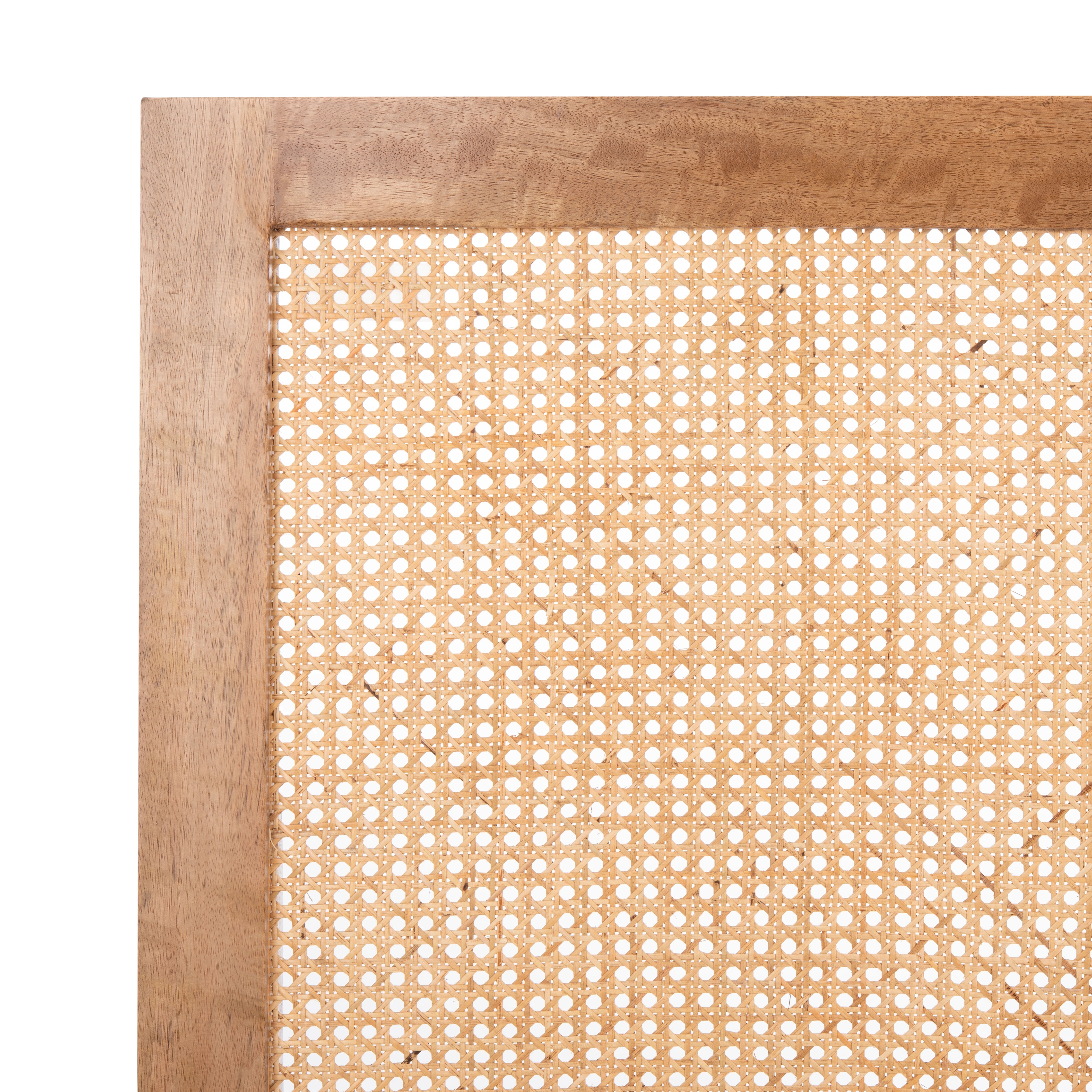 SAFAVIEH Vienna Cane Farmhouse Wood Headboard, Full, Natural