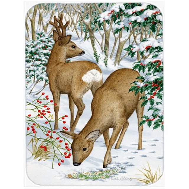 Carolines Treasures ASA2004LCB European Roe Deer Western Roe Deer Glass Cutting Board- Large