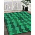 thumbnail image 2 of Ahgly Company Indoor Square Patterned SpringGreen Area Rugs, 3' Square, 2 of 6